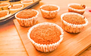 This Low Fodmap Pumkin Tangerine Muffins recipe is also vegan and gluten free!