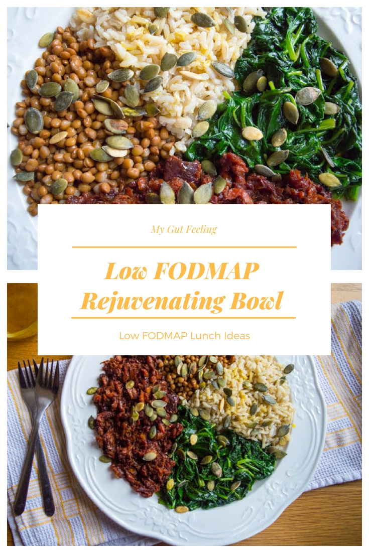 Low fodmap rejuvenating bowl lunch recipe idea