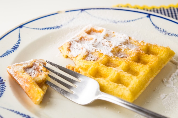 This Low Fodmap Belgian Waffles Recipe is easy and makes delicious, homemade, Belgian waffles. 