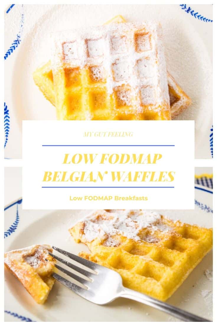 This Low Fodmap Belgian Waffles Recipe is easy and makes delicious, homemade, Belgian waffles. 